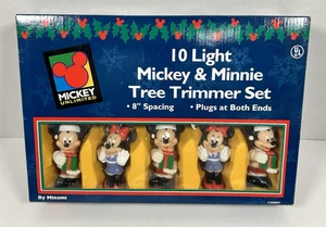 VTG Mickey Unlimited Mickey And Minnie Mouse Tree trimmer String Lights Set NEW - Picture 1 of 4