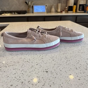 SPERRY® CREST VIBE SNEAKERS - STRIPE PLATFORM Size 10 - Picture 1 of 7