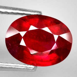2,26 quilates Piedras Preciosas Naturales Rubí Top Rojo Ovalado Madagascar ¡Hermoso Color Brillante! - Imagen 1 de 7