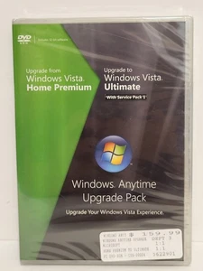 NEW Microsoft Windows Vista Anytime Upgrade Home Premium to Ultimate 32Bit & SP1 - Picture 1 of 5