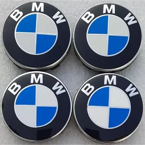 4 x original BMW Nabendeckel Satz Felgendeckel Set Nabenkappen 3er F90 E91 F30 - Picture 1 of 6