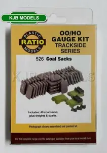 BNIB OO Gauge Ratio 526 Coal Sacks (48 per pack) - Plastic Kit - Picture 1 of 2