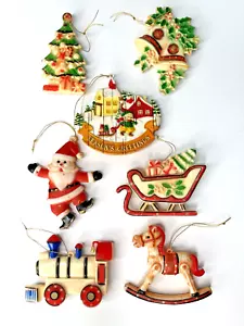 Vintage Plastic Christmas Ornaments Hong Kong - Picture 1 of 6