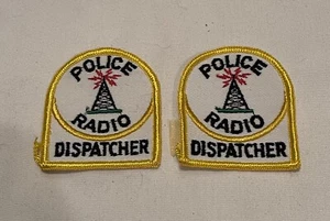 Paar FUNKDISPONENT POLIZEI PATCH - New Old Stock kostenloser Versand - Bild 1 von 4