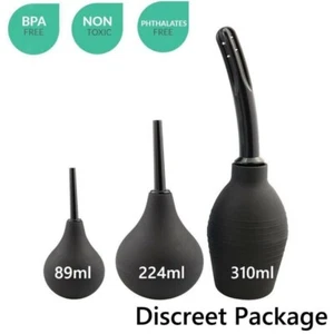 Bulbo de ducha anal enema colónico vaginal riego rectal herramienta limpiadora hombres mujeres - Imagen 1 de 11