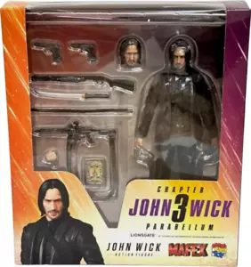 Juguete Medicom MAFEX No.233 MAFEX JOHN WICK CAPÍTULO 3 Negro Keanu Reeves PARABELLUM - Imagen 1 de 24