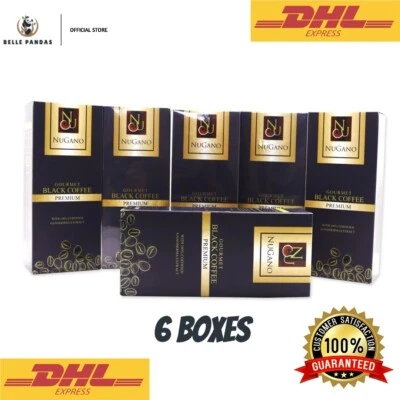 6 X Nugano Black Coffee Premium 100% Organic Ganoderma  + EXPRESS SHIPPING - Image 1 of 4