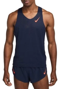 Nike Men's AeroSwift Dri-FIT ADV Running Singlet Tank Top (Obsidian) FN4231-451 - Picture 1 of 3