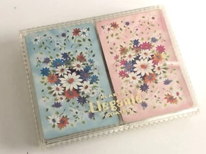 Stancraft Stardust Plastic Coated Playing Cards Elegante DAISY 2 Complete Decks - Picture 1 of 15