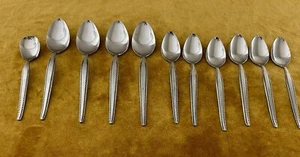 National Stainless GRANADA (4) Soup Spoons (6) Teaspoons + Sugar Spoon - Picture 1 of 4