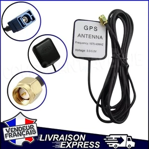 ANTENNE GPS POSTE RADIO AUTORADIO PRISE SMA MÂLE DOUBLE DIN [2318] - Bild 1 von 1