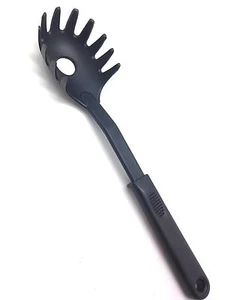 Pasta Spaghetti Server Spoon Fork Scooper Kitchen Tool Utensil Noodle Claw Black - Picture 1 of 3