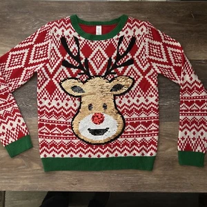 Reindeer Ugly Sweater Women’s Lg 11/13 - Picture 1 of 5