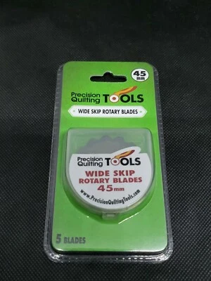 Precision Quilting Tools 45mm Wide Skip Rotary Blades 5 Count fits most 45mm - Image 1 of 3