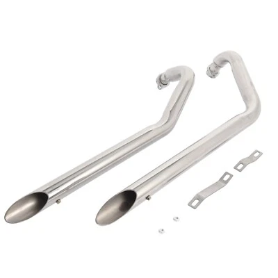Full Shots Staggered Exhaust Pipe for Kawasaki VN900B Classic Vulcan 900/S 06-25 - Image 1 of 4