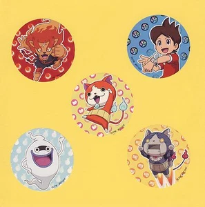 10 Yo-Kai Watch große Aufkleber - Party Gastgeschenke - Nathan, Keita, Jibanyan, Whisper - Bild 1 von 1