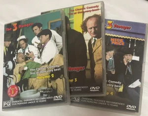 The 3 Three Stooges DVD Set volumes 2, 3 & 4 Complete Comedy DVD - Picture 1 of 5