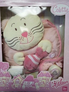 Bolsa de pañales de peluche gatito gato Zapf; muñecas, talco, cambiador juguete caprichoso pez - Imagen 1 de 8