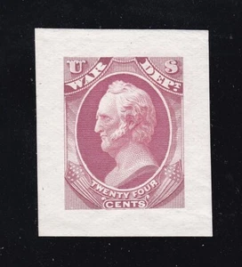 US O91P2 24c War Department Official Roosevelt Proof (-002) - Picture 1 of 2