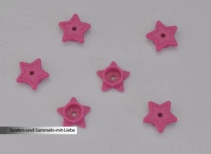6 x LEGO® STERNE 1 x 1 NOPPEN STERN PLATTEN 1ER NEU 28619 ROT VIOLETT PINK - Bild 1 von 1