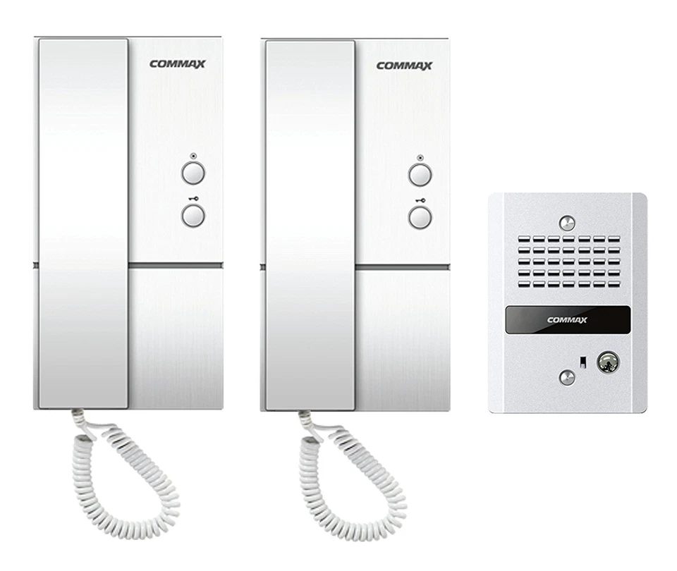 COMMAX 1 to 2 Audio Intercom with Vandal-proof Doorbell DP-LA01/DR-2GN