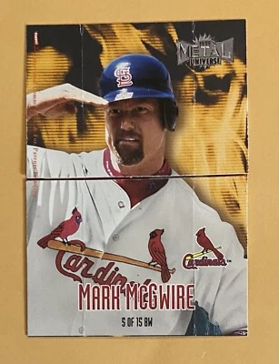 1999 Skybox Metal Universe Boyz With The Wood Mark McGwire #5 - Image 1 of 4