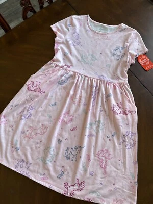 NUEVO Vestido Niñas Rosa PLAY VERANO Talla XL (14-16) UNICORNIOS 1063 Foto 1 de 4