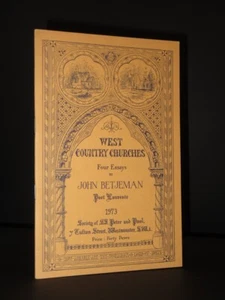 West Country Churches JOHN BETJEMAN 1973 1st Edition Church Architecture FINE - Picture 1 of 6