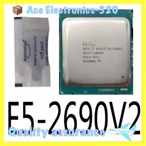 Intel Xeon V2 E5-2690 3GHz Ten Core 10C/20T 25M Processor LGA2011 CPU SR1A5 - Picture 1 of 2