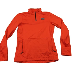 Gore Sweater Mens Small 4-6 Long Sleeve 1/4 Zip Pullover Outdoors Red - Picture 1 of 12