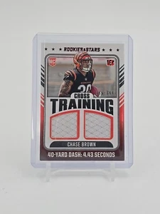 2023 Panini Rookies & Stars - Cross Training #CT-CB Chase Brown /399 (MEM, RC) - Picture 1 of 3