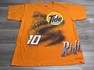 Vintage Ricky Rudd #10 NASCAR Tide Racing Team T-Shirt All Over Print Sz XL USA - Picture 1 of 7