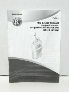 RadioShack Radio Scanner Pro-86 User Manual OEM Original 20-501 - Picture 1 of 2