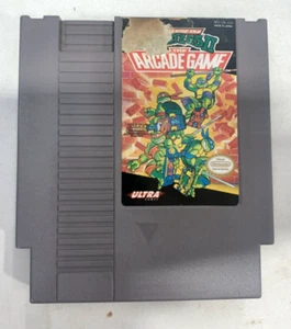 1989 Teenage Mutant Nina Turtles II The Arcade Game Authentic NES Cartridge - Picture 1 of 2