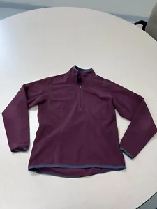 Eastern Mountain Sports Women’s 1/4 Zip Fleece Size Small Maroon 102 - Picture 1 of 10