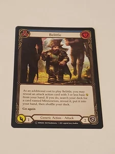 Belittle (blue) monarch Unlimited edition NM Flesh And Blood tcg - Picture 1 of 2