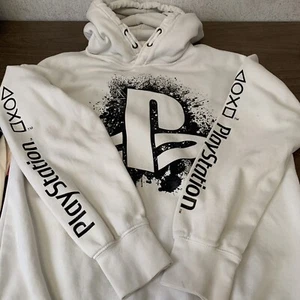 H&M Playstation Hoodie Youth 14Y Printed Motif Lined Hood Drop Shoulders Ribbed - Picture 1 of 16
