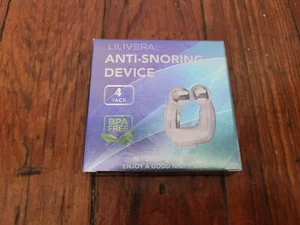 4 PC - LILIVERA ANTI SNORE DEVICE MAGNETIC NOSRE CLIP - ENJOY A GOOD NIGHT SLEEP - Picture 1 of 2
