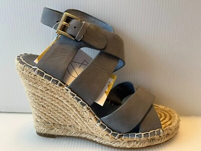 Joie синий кожаный с ремешками Espadrille на танкетке каблуки, размер 6,5 США, 36,5 ЕС - Изображение 1 из 4