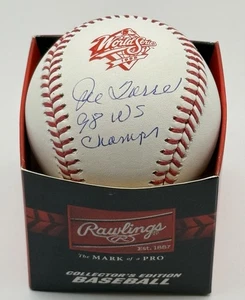 Joe Torre Autograph Signed 1998 WS Logo Ball W/ 98 WS Champs JSA - Picture 1 of 1