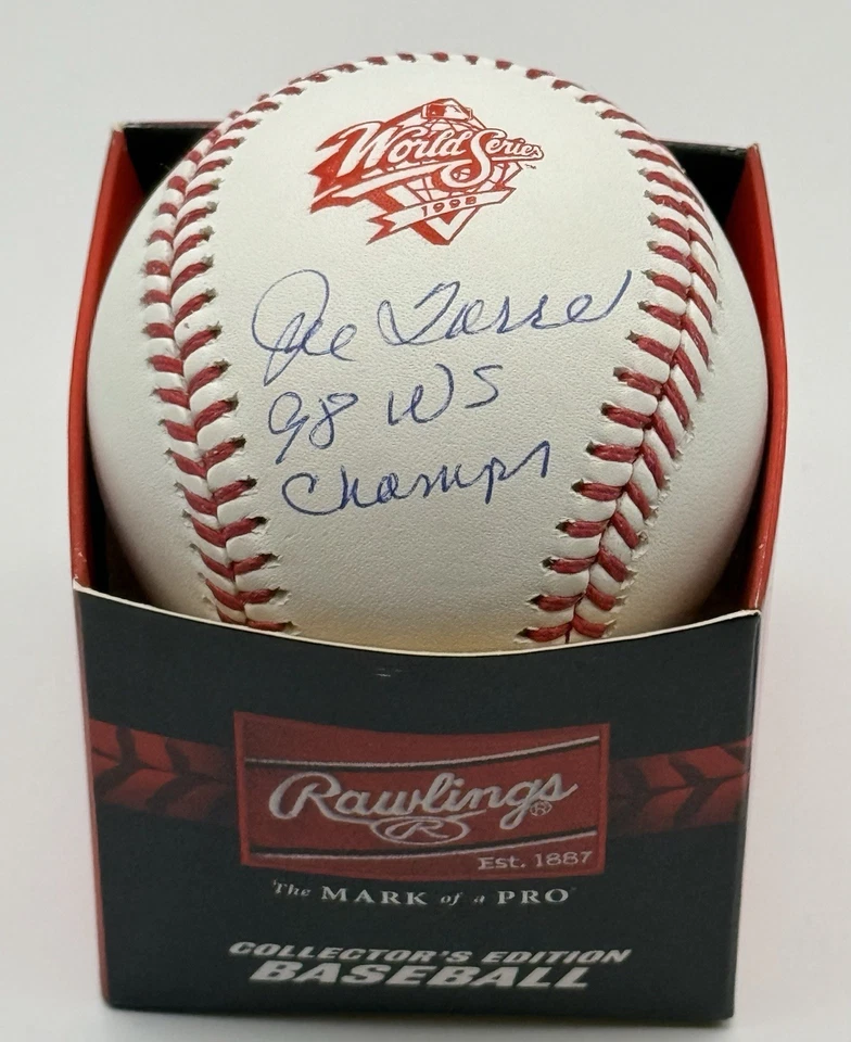 Joe Torre Autograph Signed 1998 WS Logo Ball W/ 98 WS Champs JSA - Image 1 of 1