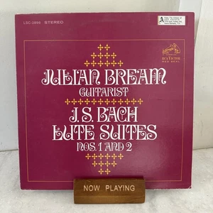 Julian Bream - J. S. Bach – Lute Suites Nos. 1 And 2 - Vinyl Record LP - VG+/VG+ - Picture 1 of 2
