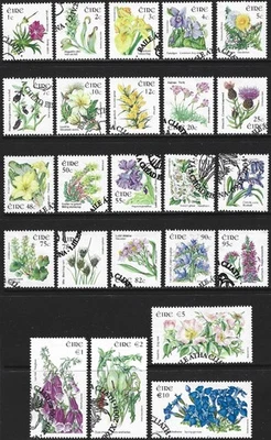 2004-11 Ireland Sg 1665/1689 Eleventh Definitive Series Wild Flowers Fine Used - Изображение 1 из 2