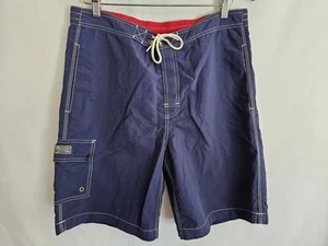 Bañador Polo Ralph Lauren Vintage Mediano Azul Marino Bolsillo Pantalones Cortos Talla Mediana - Imagen 1 de 12