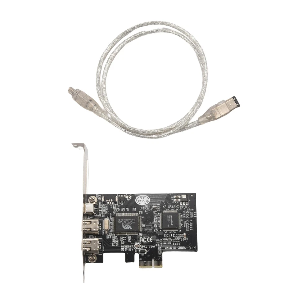 2X(PCI Express x1 PCI-E Scheda controller IEEE1394 FireWire 1394a 3 Porta p4691 - Immagine 1 di 1