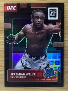 2023 Donruss Optic UFC Jeremiah Wells Black Pandora Prizm Rated Rookie - Picture 1 of 2