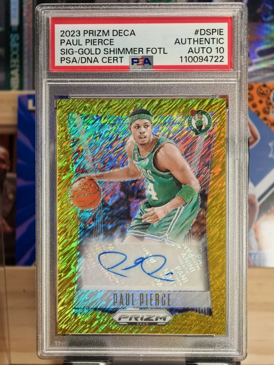 Panini Paul Pierce Autographed Basketball Trading Cards
