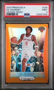 2023 Panini Prizm Deca Og Anunoby #226 Orange Prizm New York Knicks PSA 9 - Picture 1 of 2