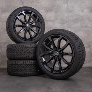 Audi A4 S4 ruedas de invierno 18 pulgadas 8W B9 llantas 8W0601025H negro brillan - Imagen 1 de 5