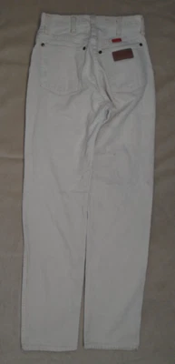 VTG Wrangler Jeans Womens 5x32 White Cowboy Cut 14MWZ High Rise Denim USA - Image 1 of 4